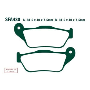 KLOCKI HAMULCOWE EBC SFAC430 FA430 SFA430