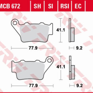 KLOCKI HAMULCOWE FA213 ECO ORGANIC TRW ZF