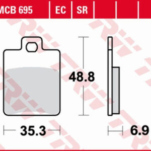 KLOCKI HAMULCOWE FA260 ECO ORGANIC TRW