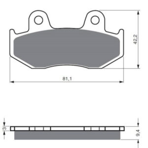 KLOCKI HAMULCOWE GOLD FREN K5  FA323 MCB685