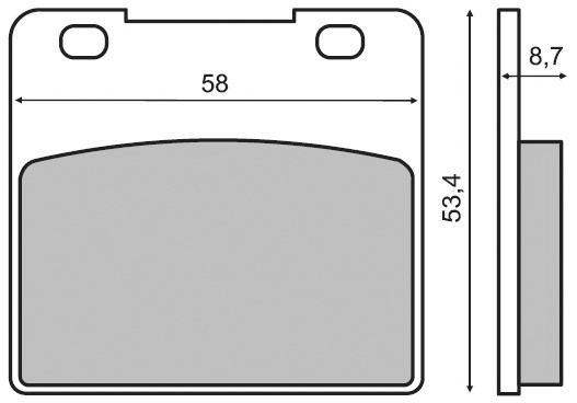 KLOCKI HAMULCOWE NHC FA103