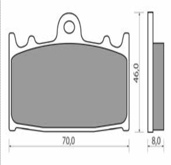 KLOCKI HAMULCOWE NHC FA145 S3033