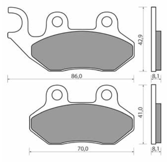 KLOCKI HAMULCOWE NHC FA264