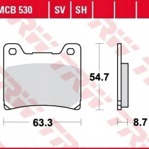 KLOCKI HAMULCOWE TRW MC530 FA088 FA88
