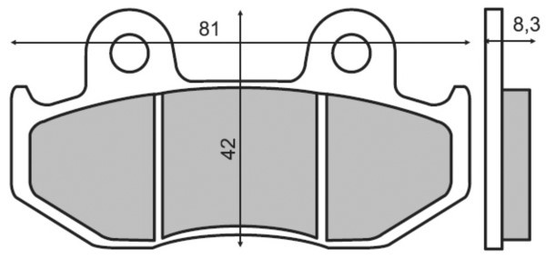 KLOCKI MOTOCYKLOWE NHC FA323/3