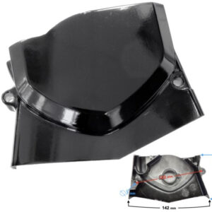 Pokrywa silnika - zębatki czarna do motoroweru 