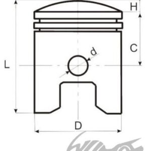 TŁOK 39,00/13/17,2 4T 50CC GY6