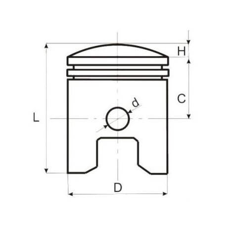 TŁOK 52,00 WSK125 RZEM NOMINALNY